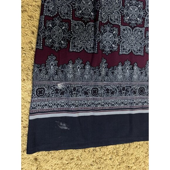 CATHERINES Geometric Tribal Print Dress Fall Preppy Career Casual Earthy Fall 4X - Picture 6 of 7